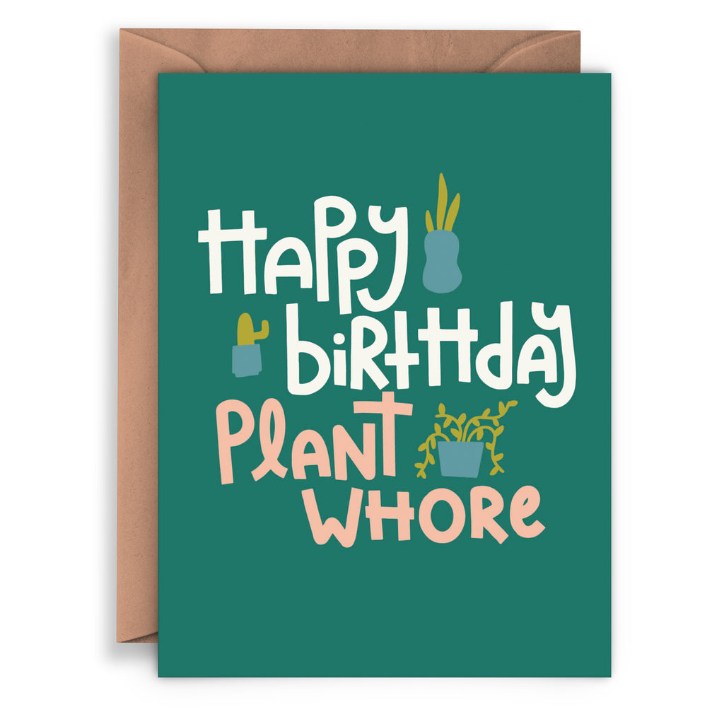 Plant Whore Birthday Card