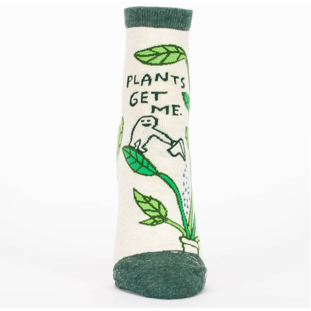Plants Get Me Ankle Socks front