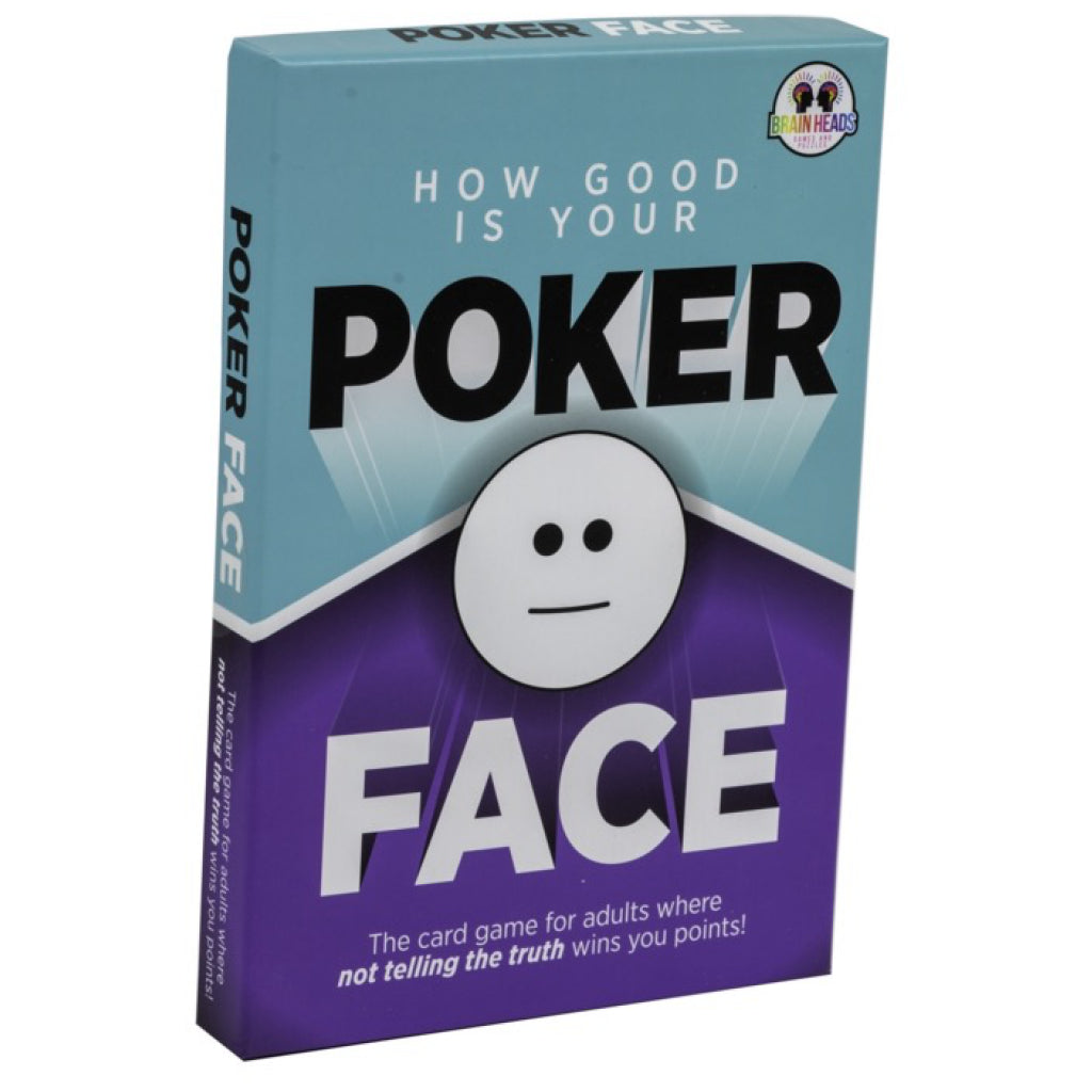 Poker Face Game packaging.