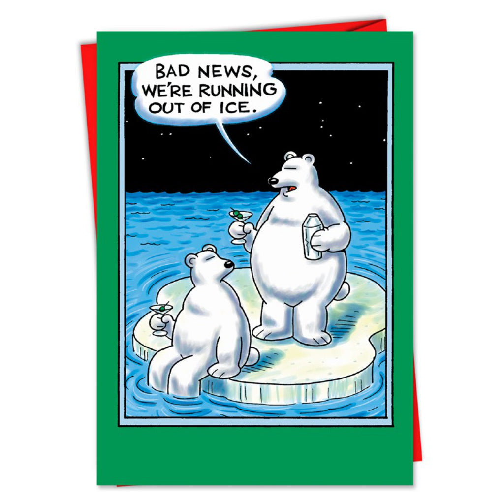 Polar Bears Out Of Ice Card