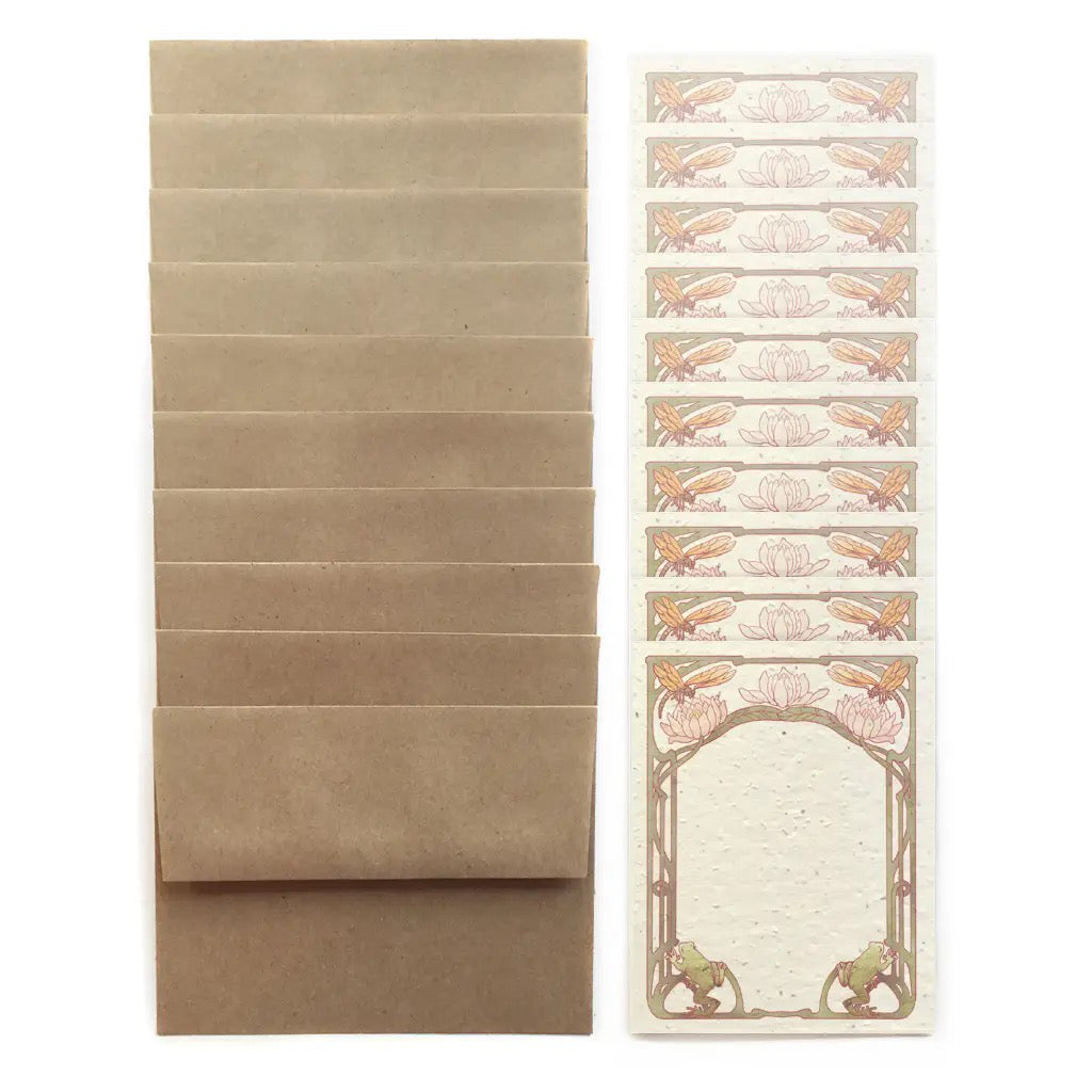 Pondside Seed Paper Flat Notecards Boxed Set