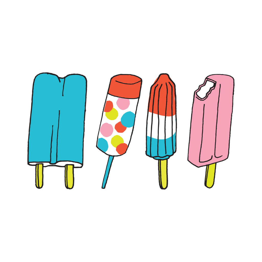Popsicles Tattoo Set of Two.
