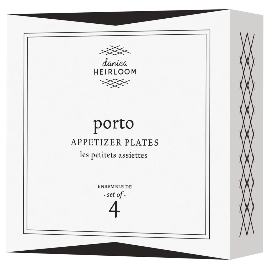 Porto stamped plates packaging.