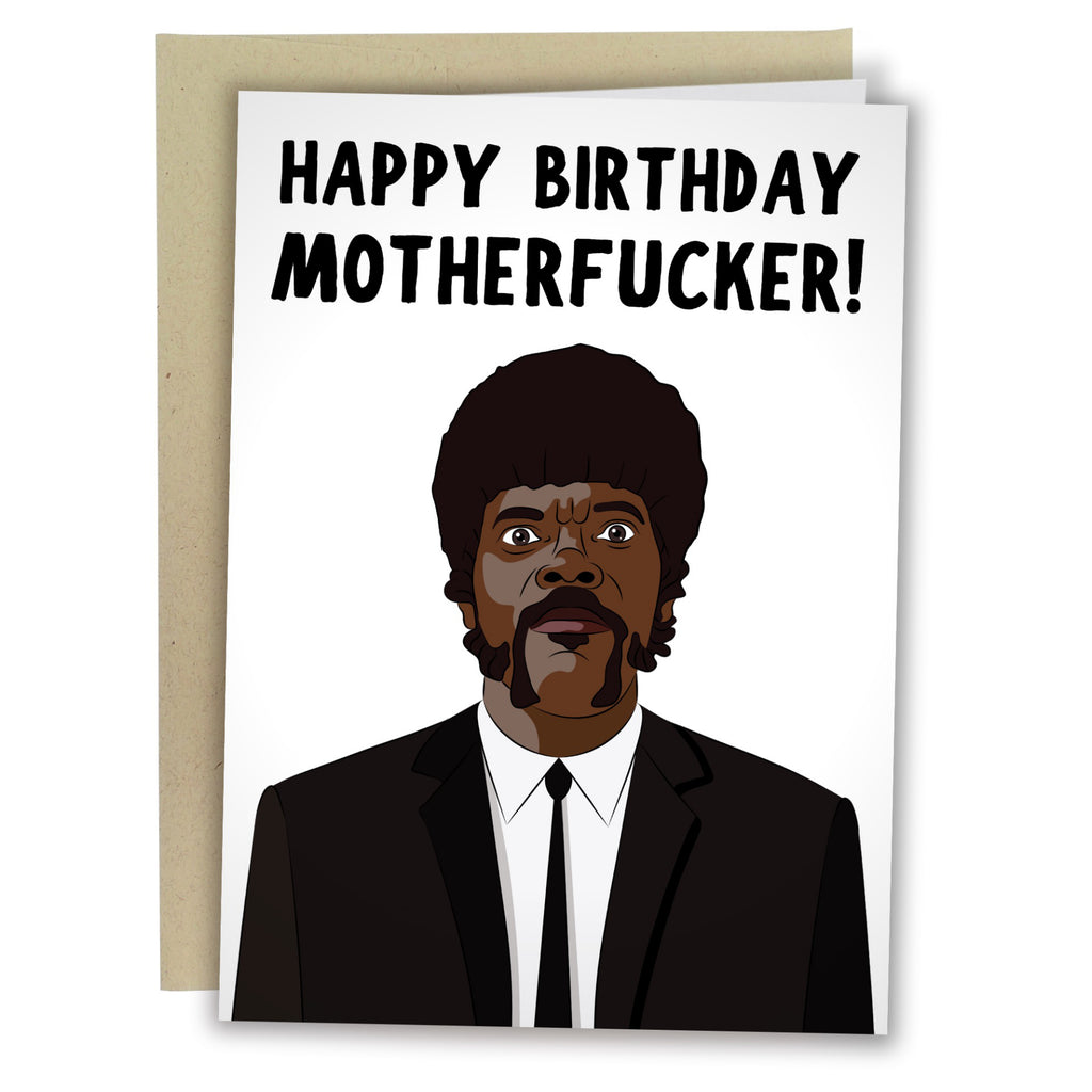 Pulp Fiction Happy Birthday Motherfucker Card