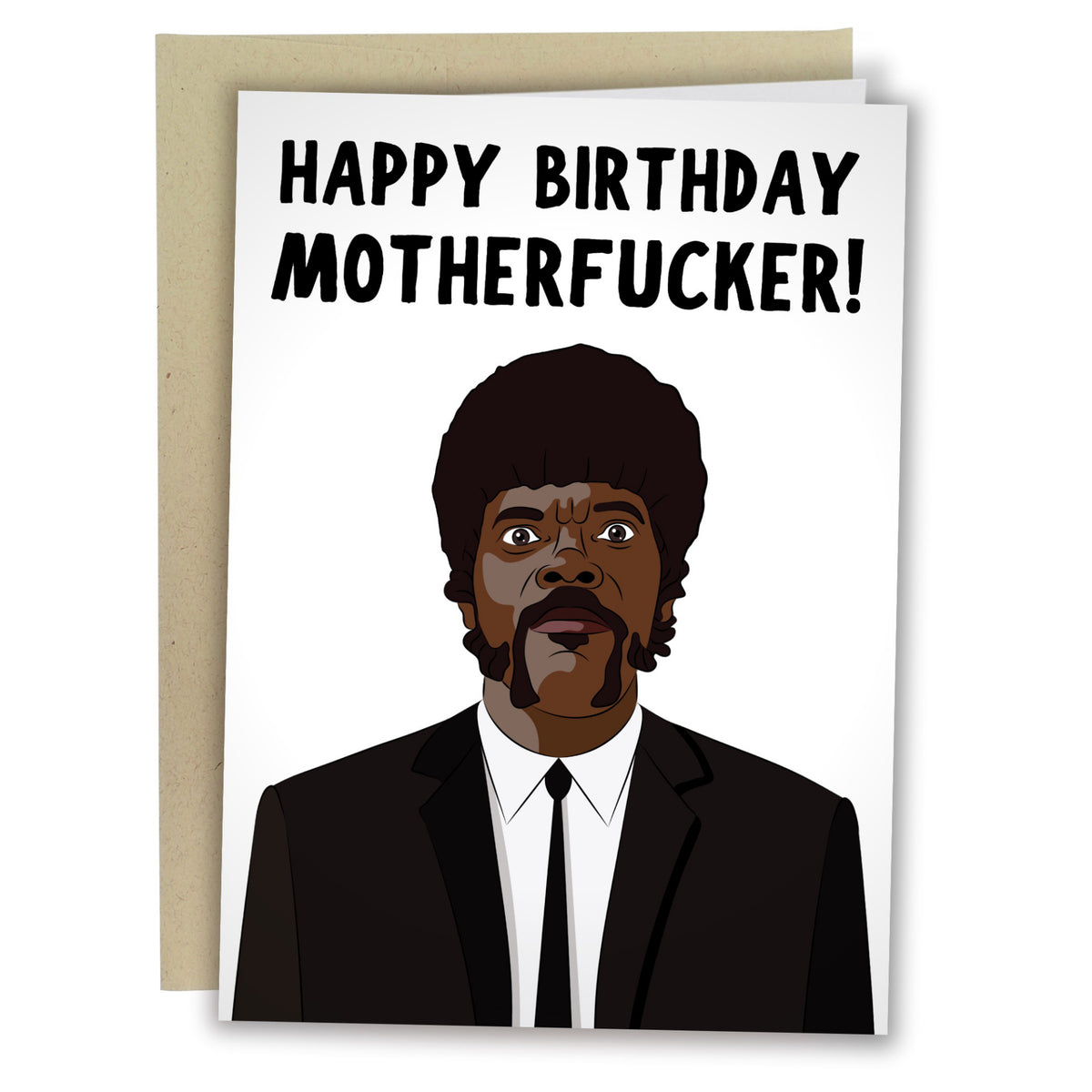 Pulp Fiction Happy Birthday Motherfucker Card Sleazy Greetings Outer Layer 