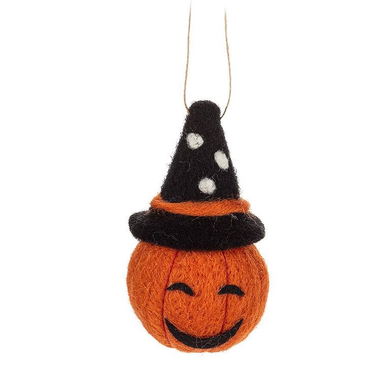 Pumpkin Head Ornament black.