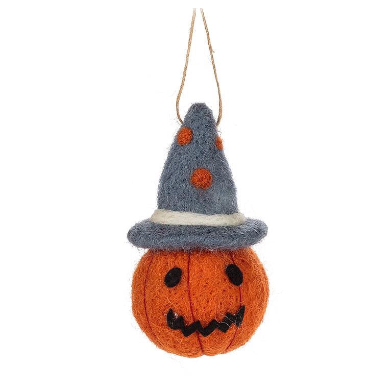 Pumpkin Head Ornament grey.