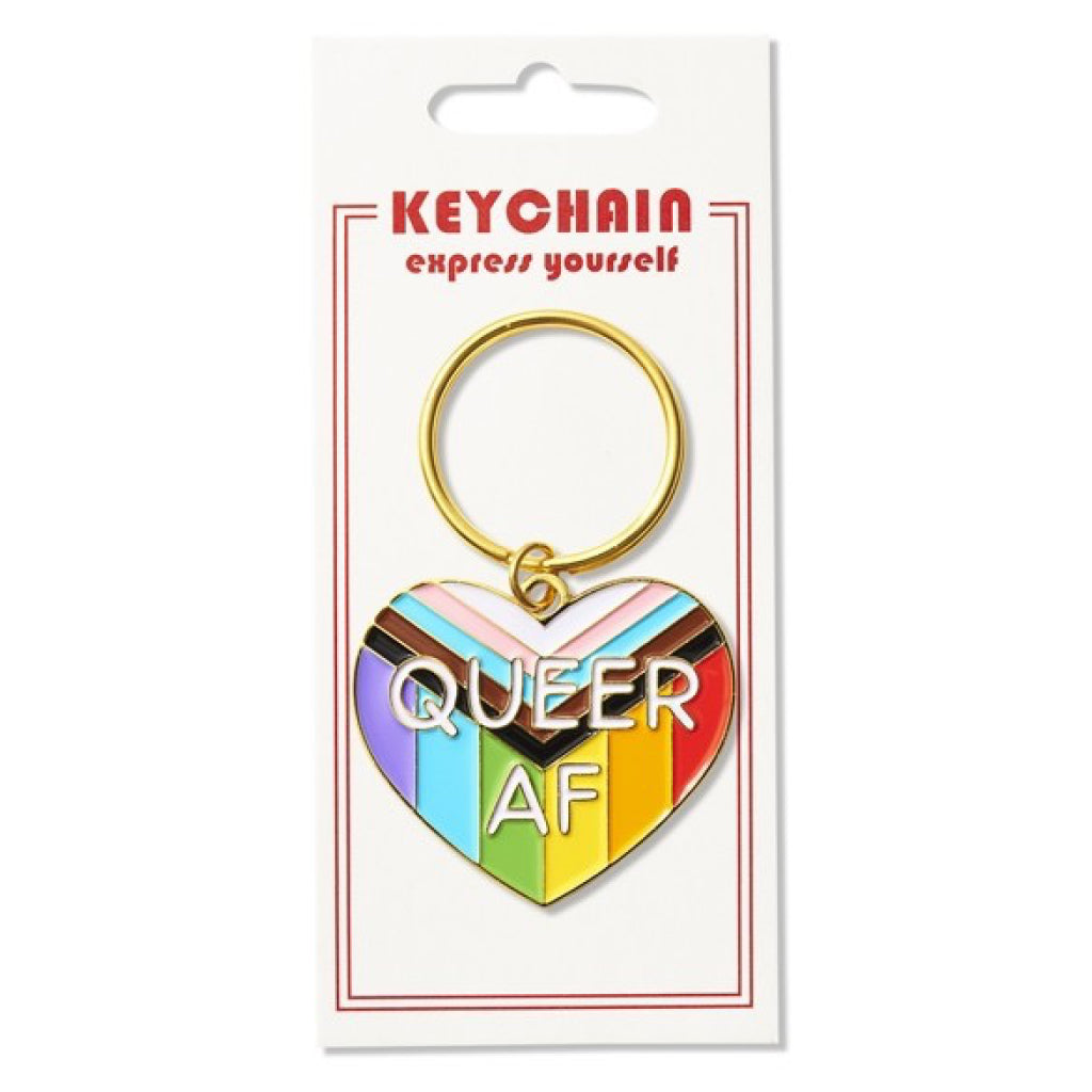 Queer AF Keychain Packaging