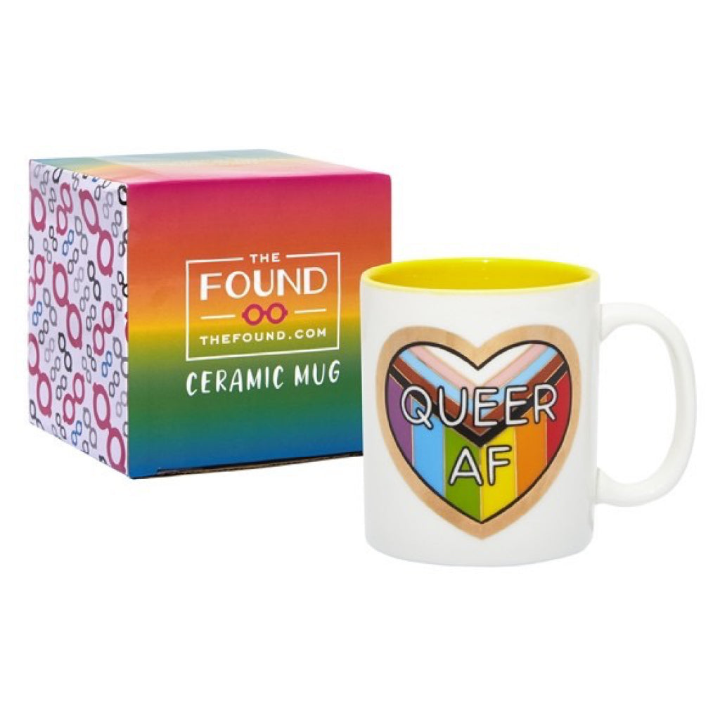 Queer AF Mug Packaging