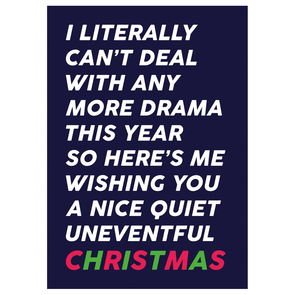 Quiet Uneventful Christmas Card