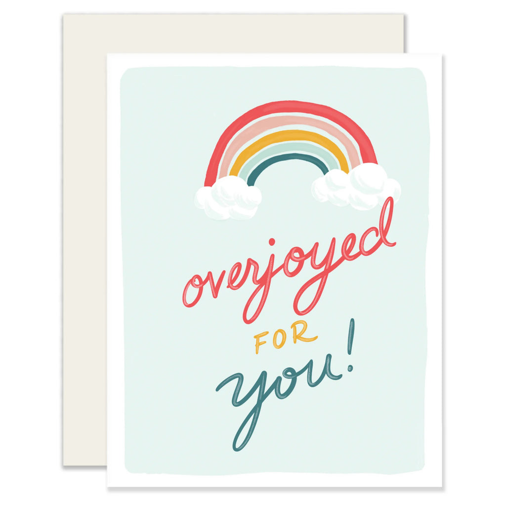 Rainbow Overjoyed For You Card