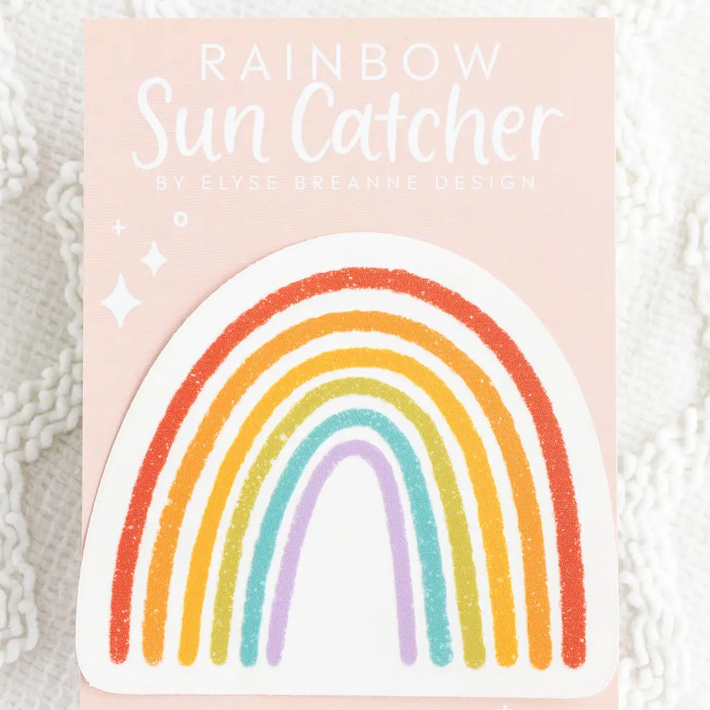 Rainbow Sun Catcher Window Decal packaging.