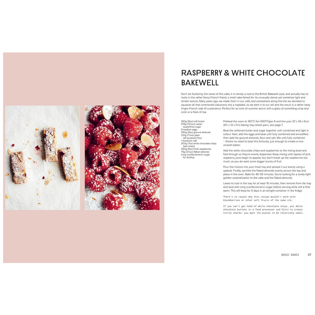 Raspberry & white chocolate bakewell.