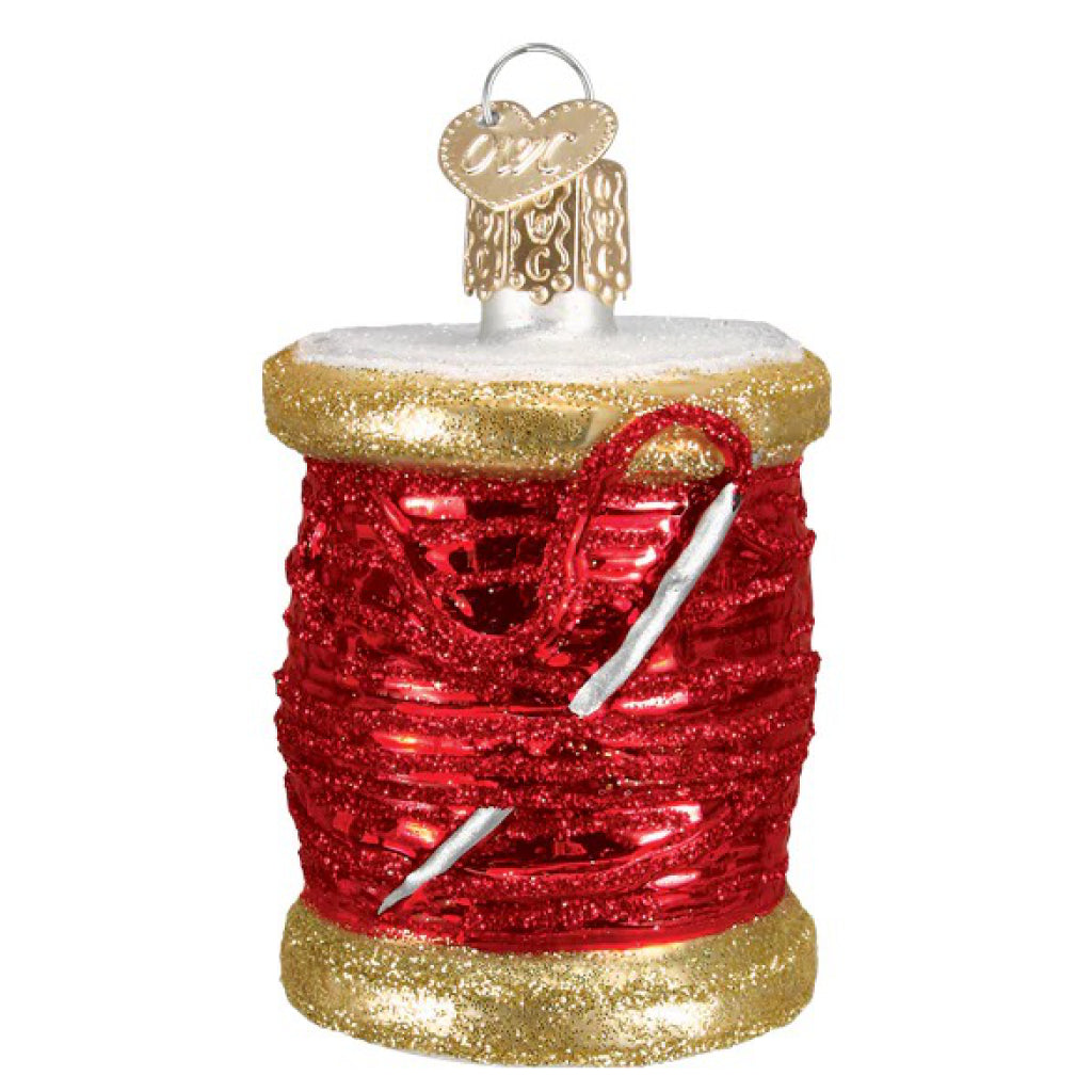 Red Spool Of Thread Ornament