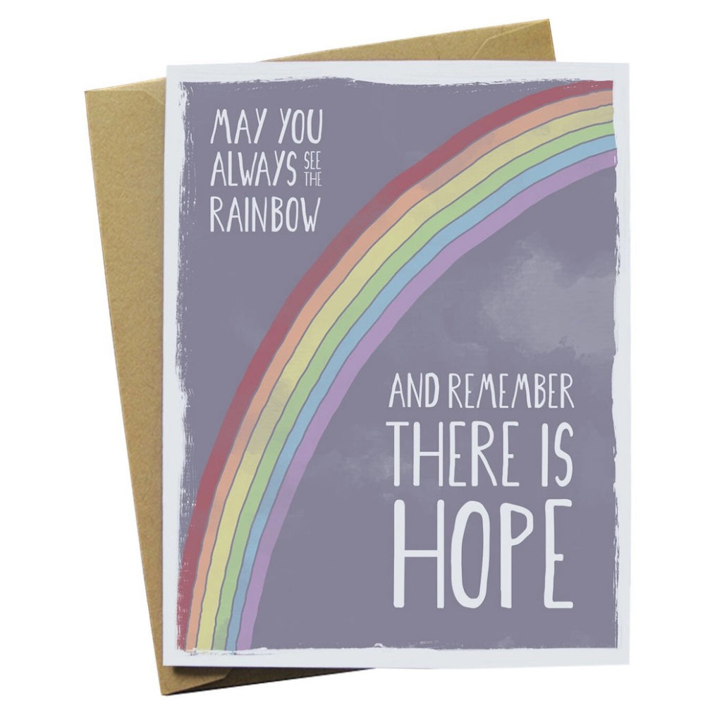 Remember Hope Rainbow Card