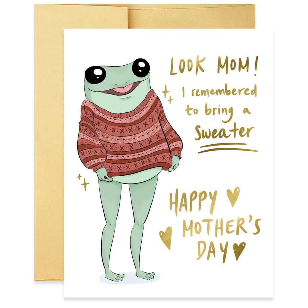Remembered A Sweater Mother's Day Card.