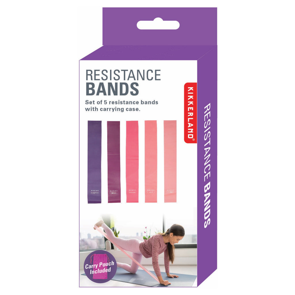 Resistance Bands Set Of 5 packaging.