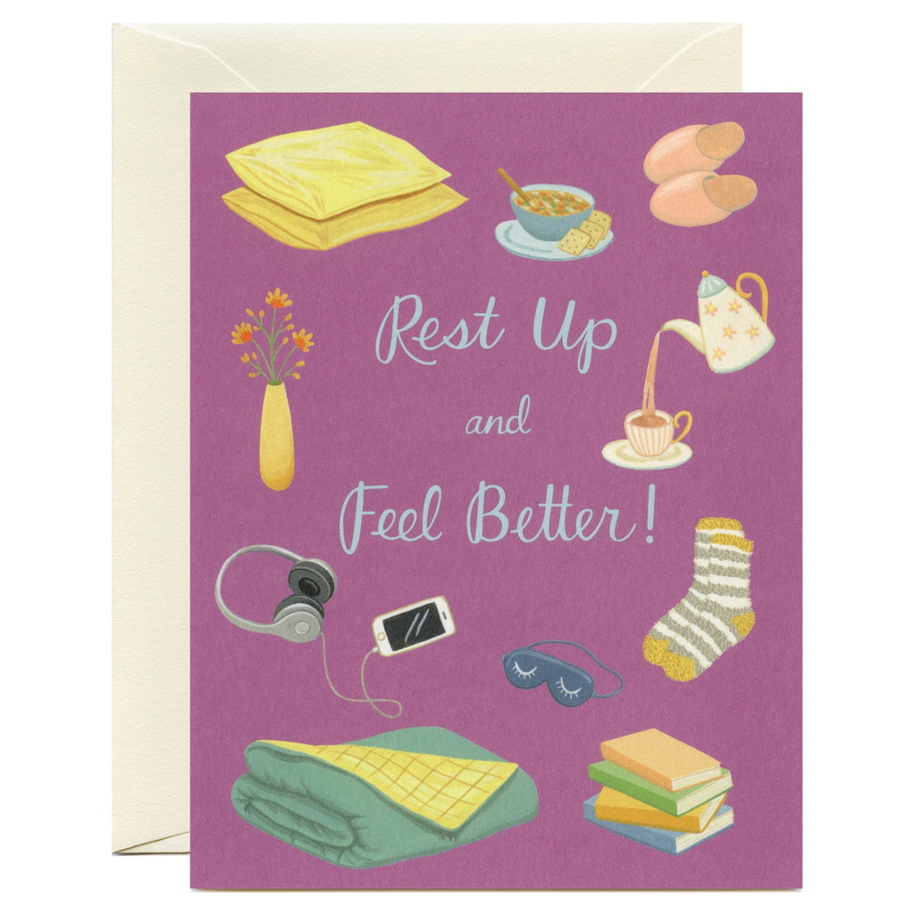 Rest Up And Feel Better Card