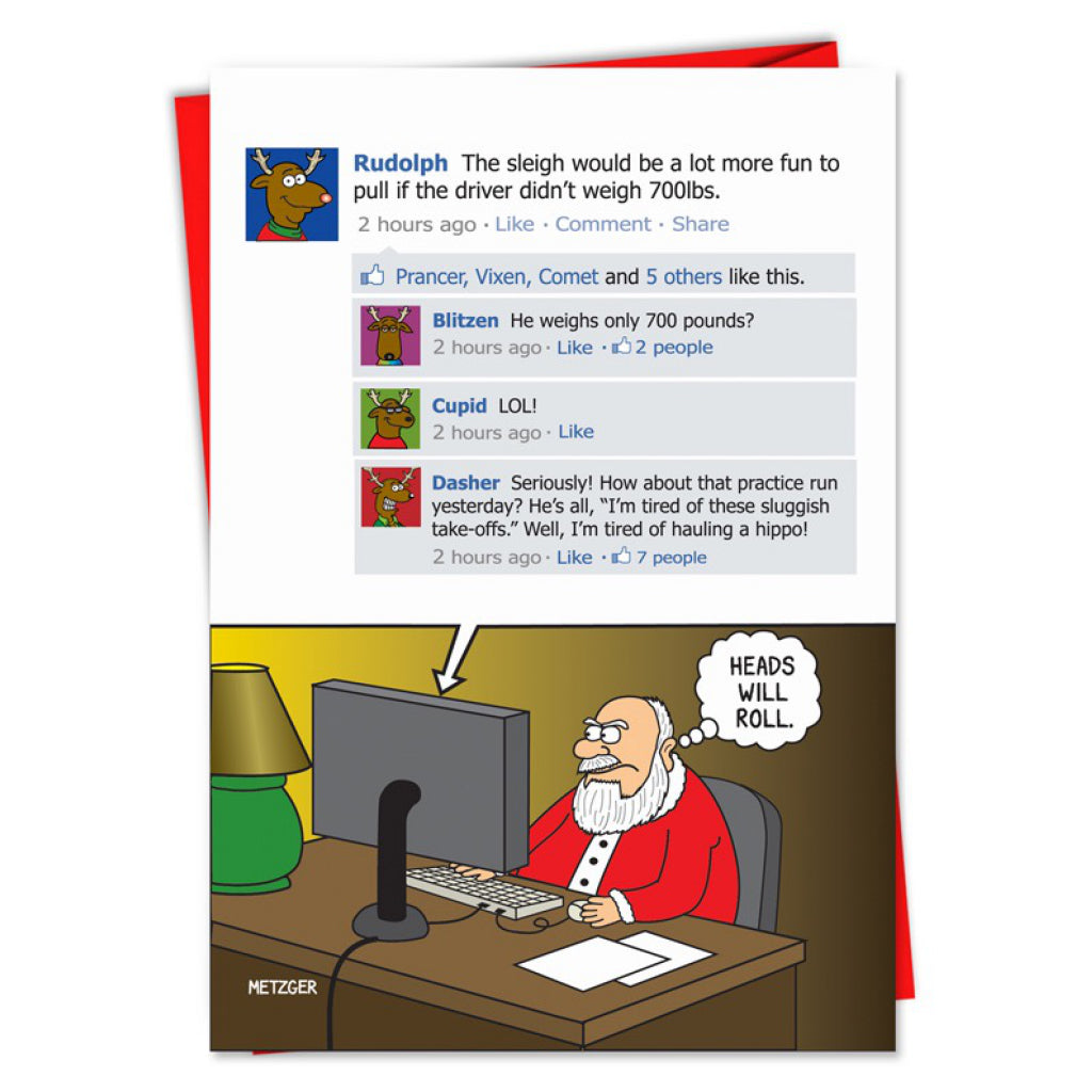 Rudolph Facebook Card