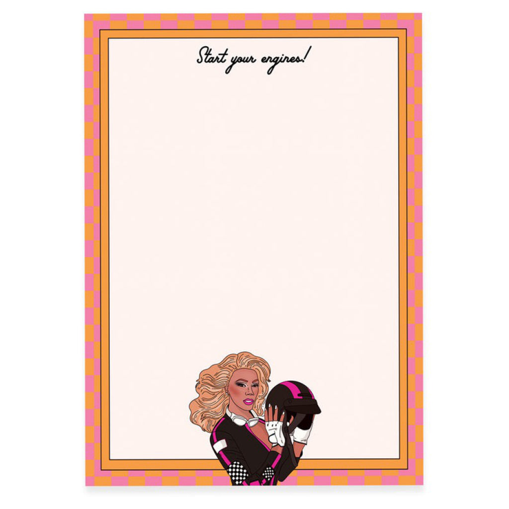 RuPaul Start Your Engines Notepad