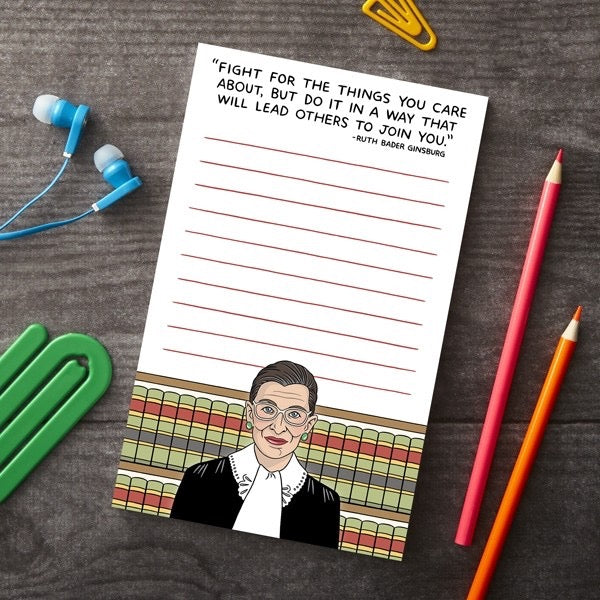Ruth Bader Ginsburg Quote Notepad Lifestyle