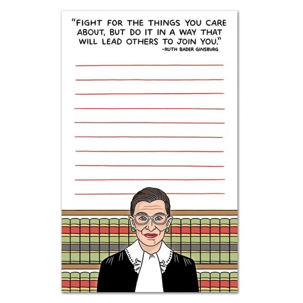 Ruth Bader Ginsburg Quote Notepad