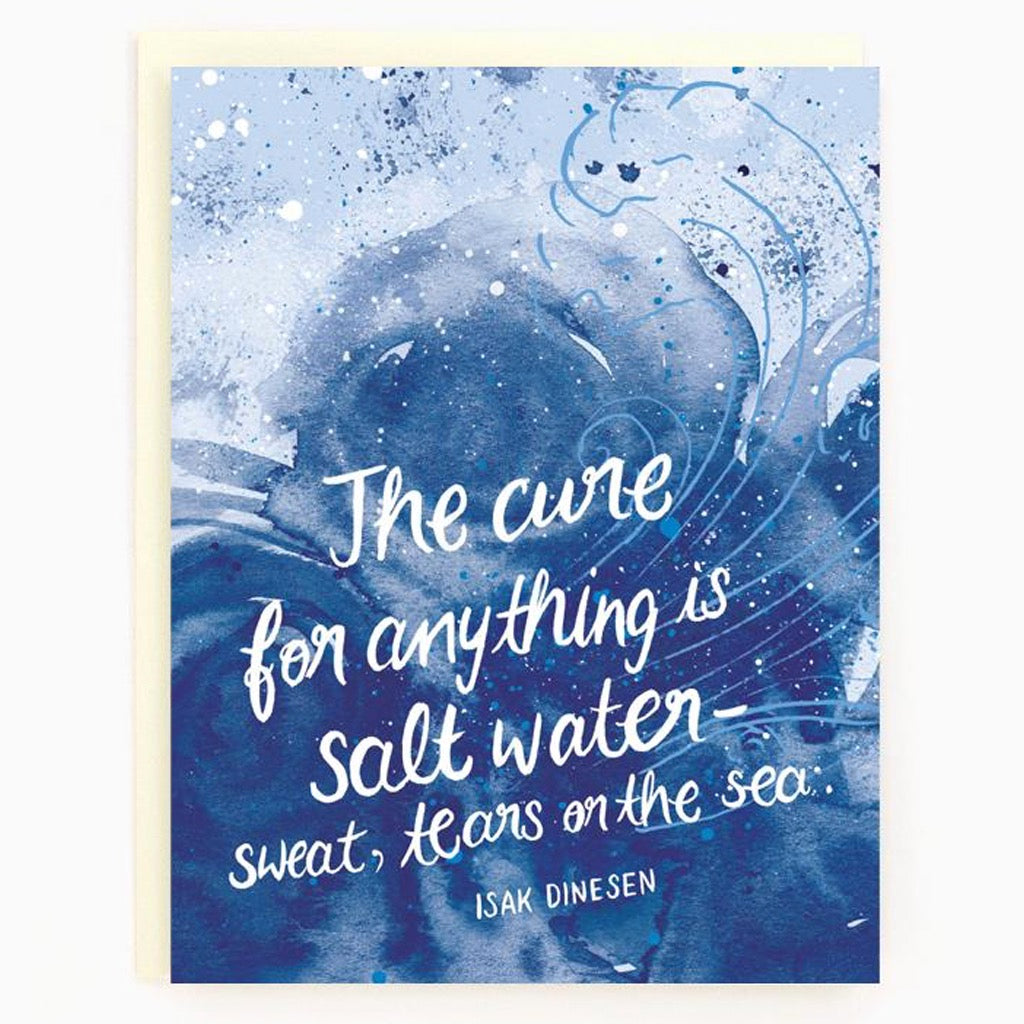 Salt Water Sweat Tears  The Sea Card 
