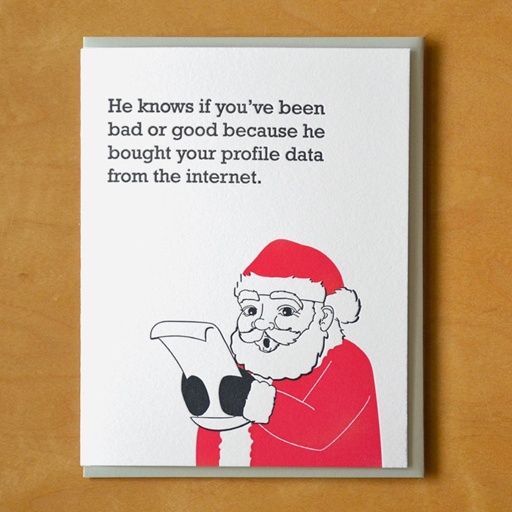 Santa Bought Your Data Boxed Holiday Cards