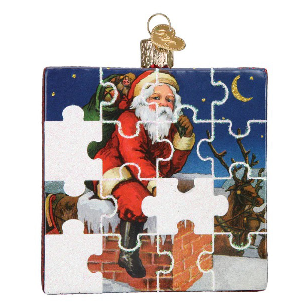 Santa Jigsaw Puzzle Ornament