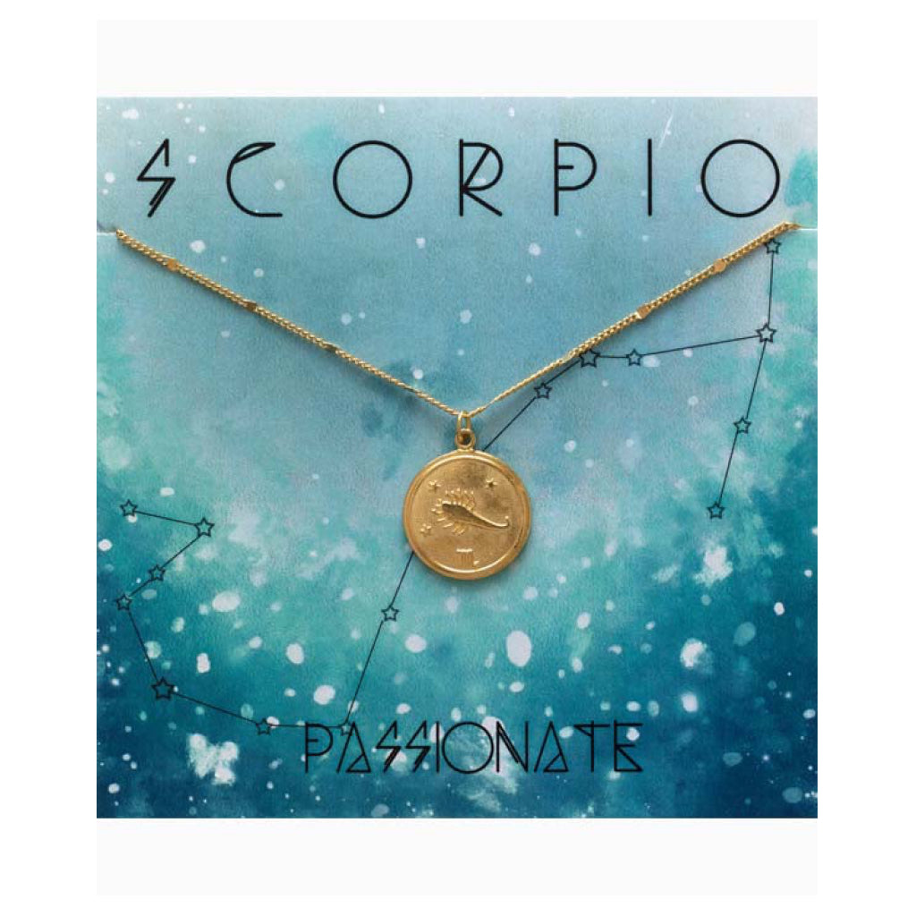 Zodiac Medallion Necklace Sagittarius