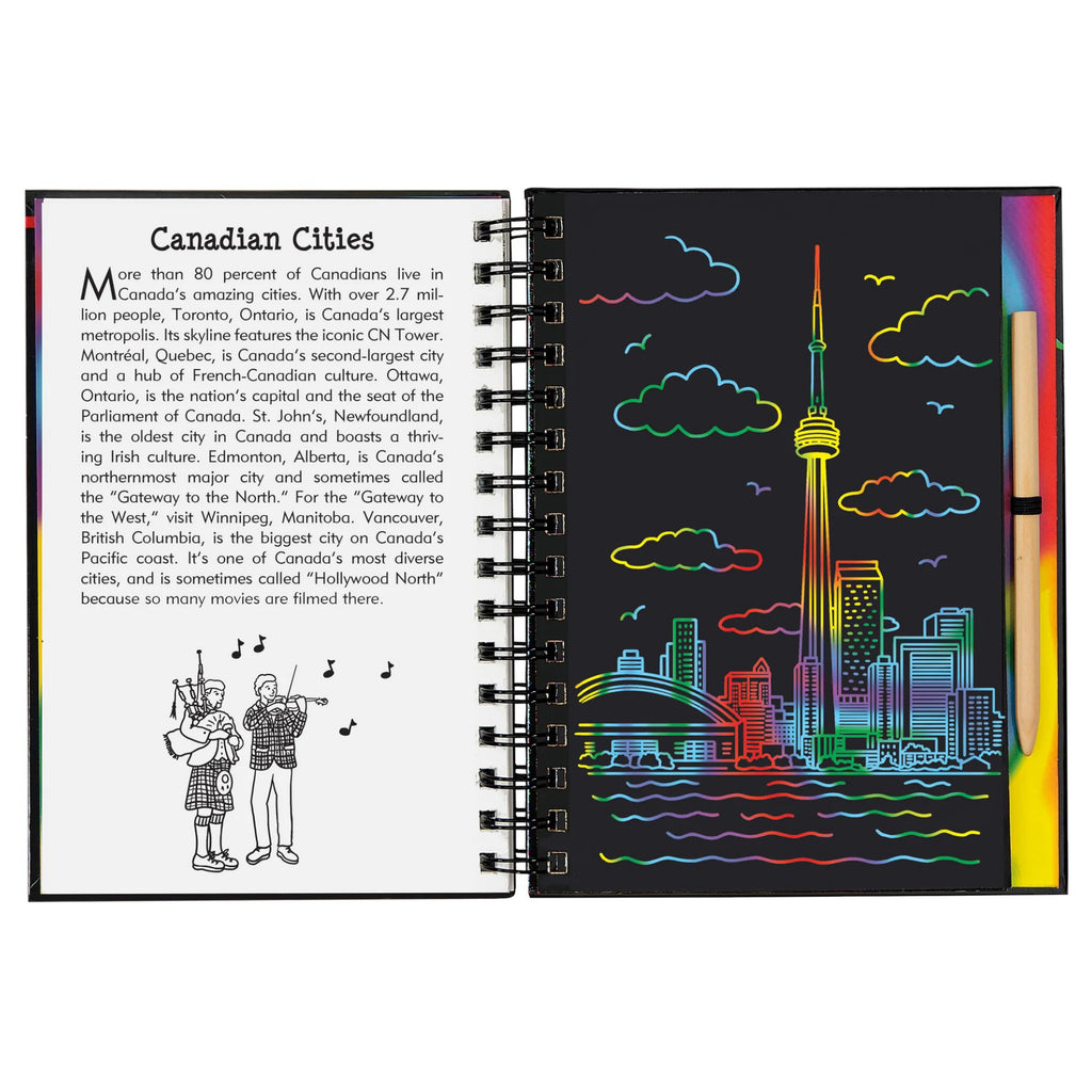 Scratch  Sketch Canada Cities Spread