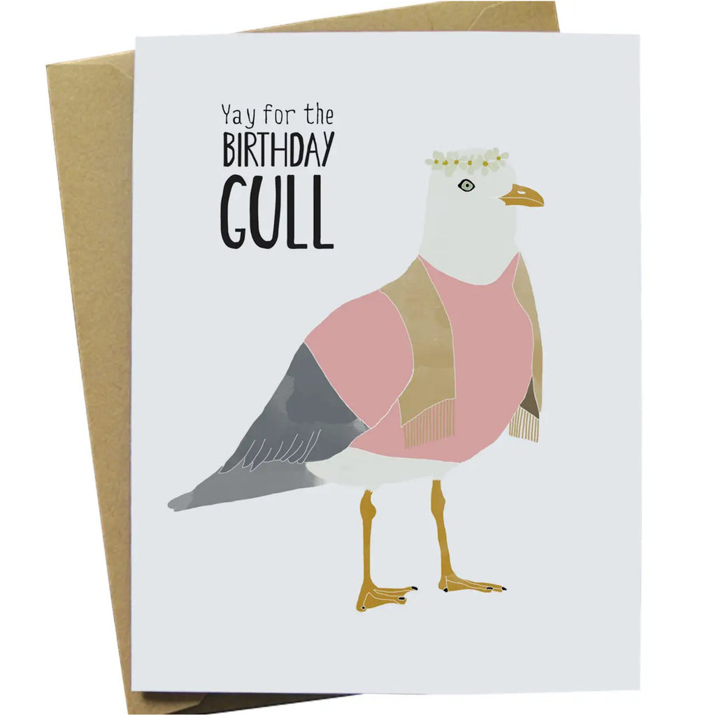 Seagull Birthday Card.