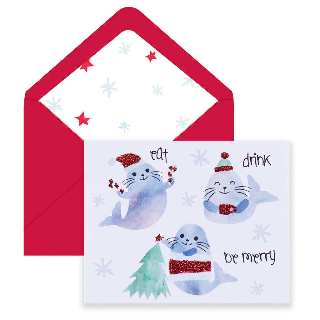 Sealed Season Pack of 5 Holiday Cards