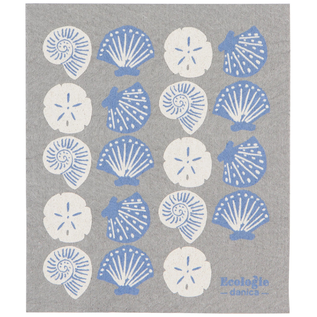 Seaside Shells Swedish Dishcloth.