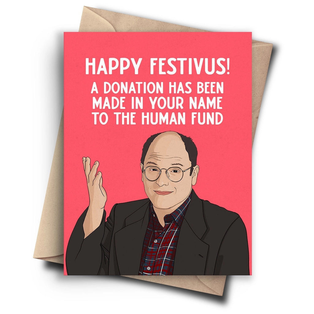 Seinfeld Festivus Human Fund Card.