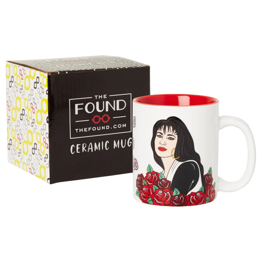 Selena Viva la Mujer Coffee Mug packaging.