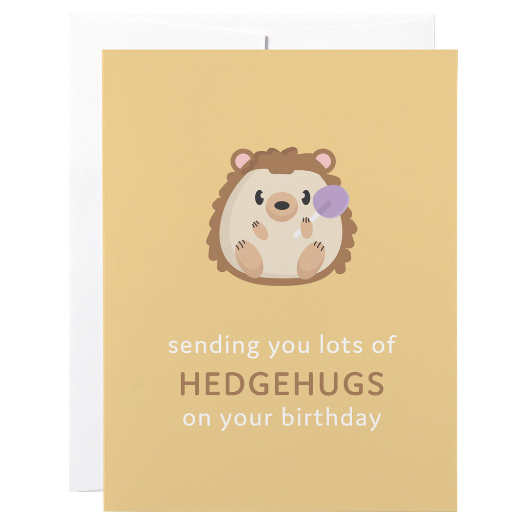 Sending Lots Of Hedgehugs Birthday Card