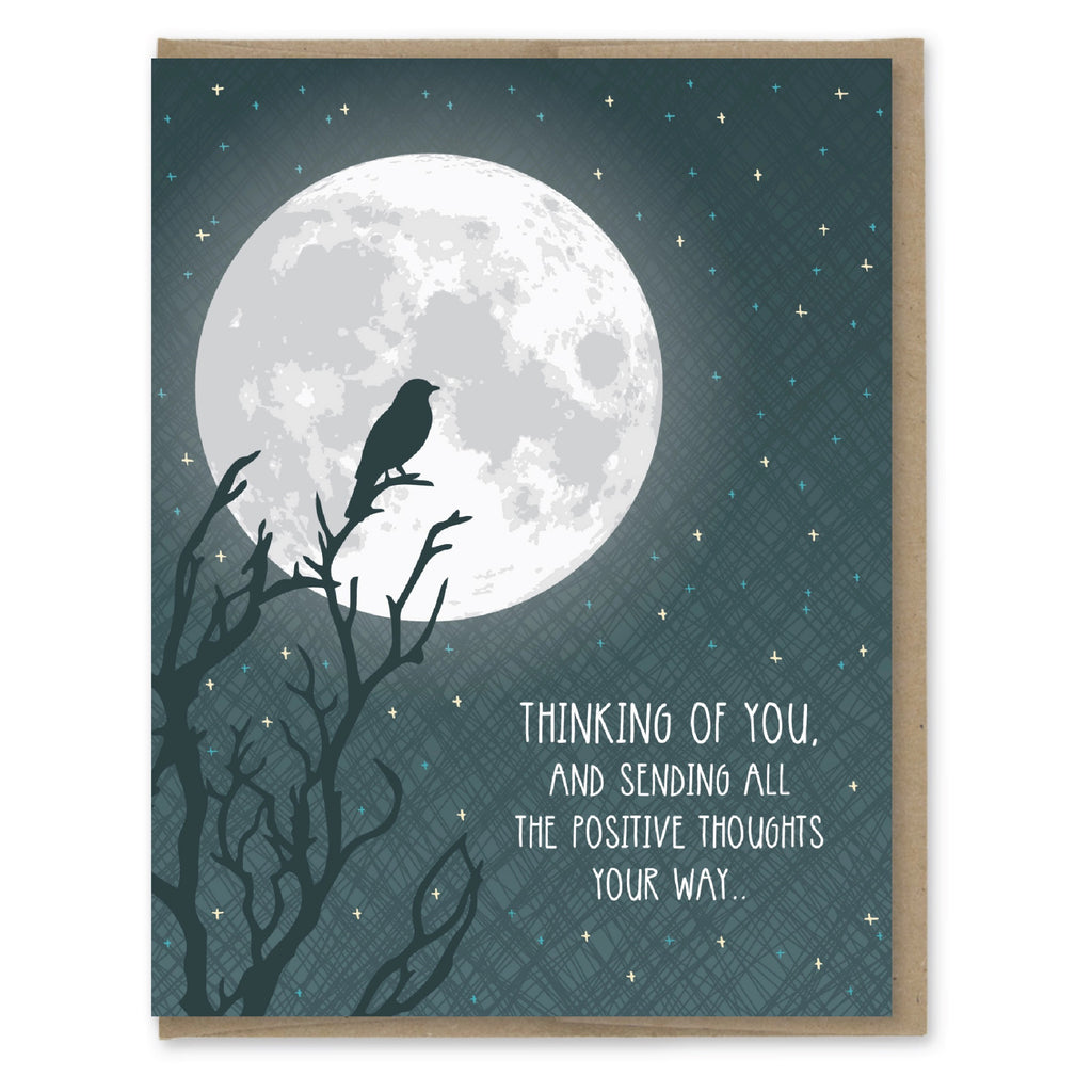 Sending Positive Thoughts Full Moon Card
