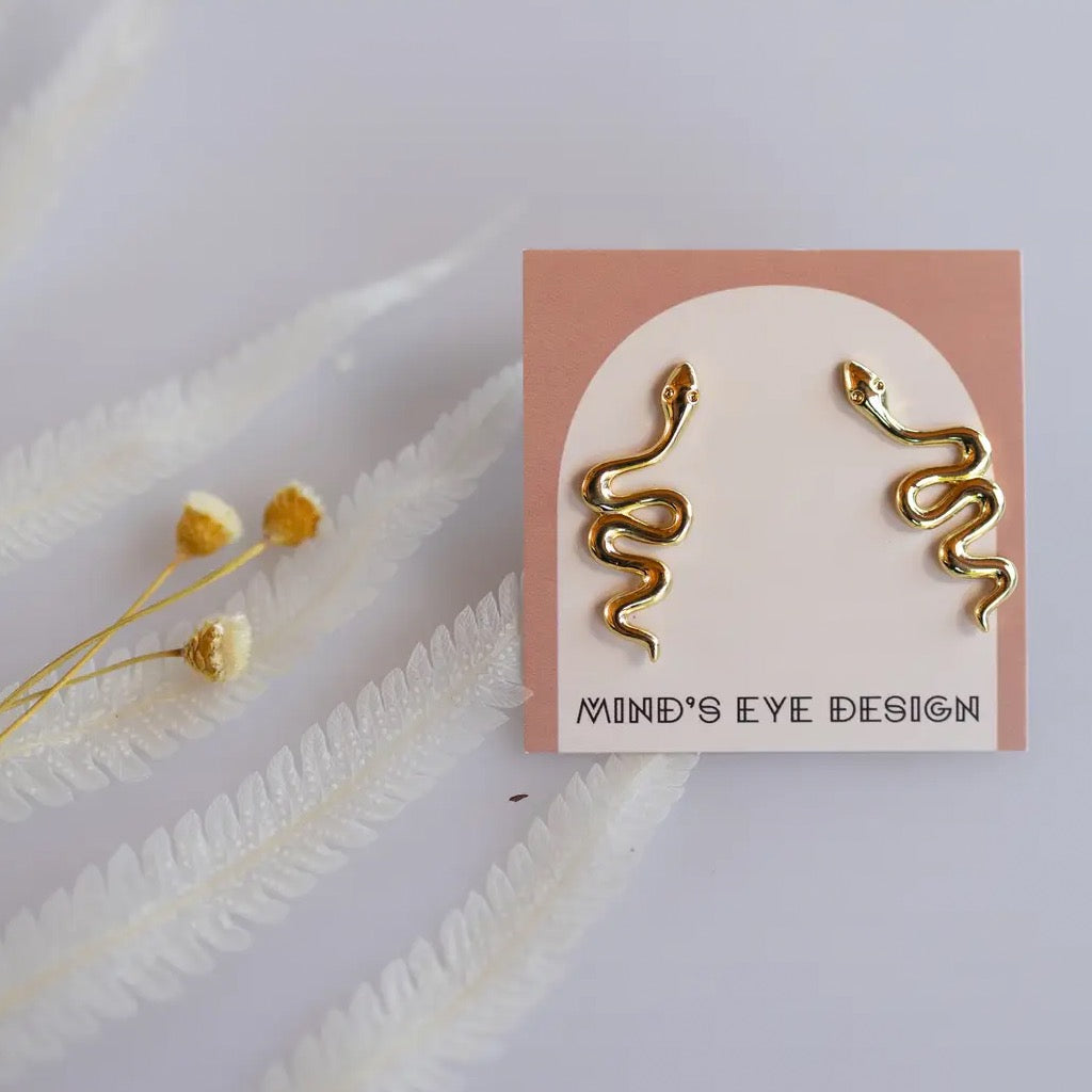 Serpent Studs packaging.