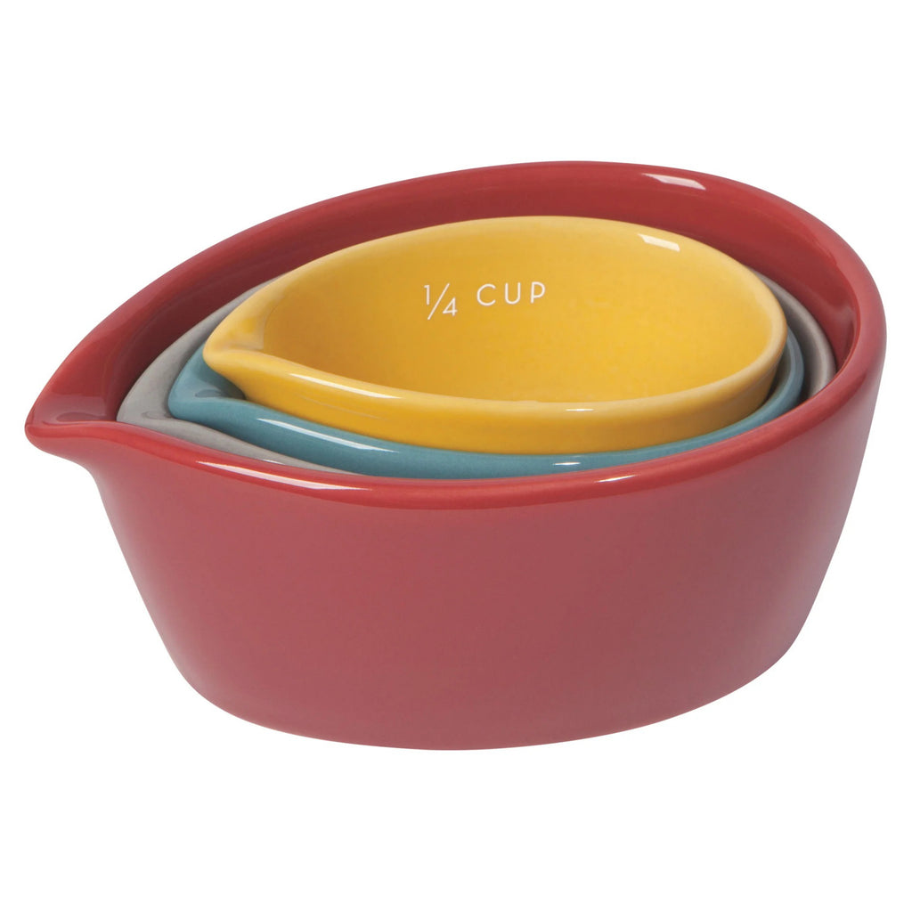 Set of 4 Canyon stoneware measuring cups.