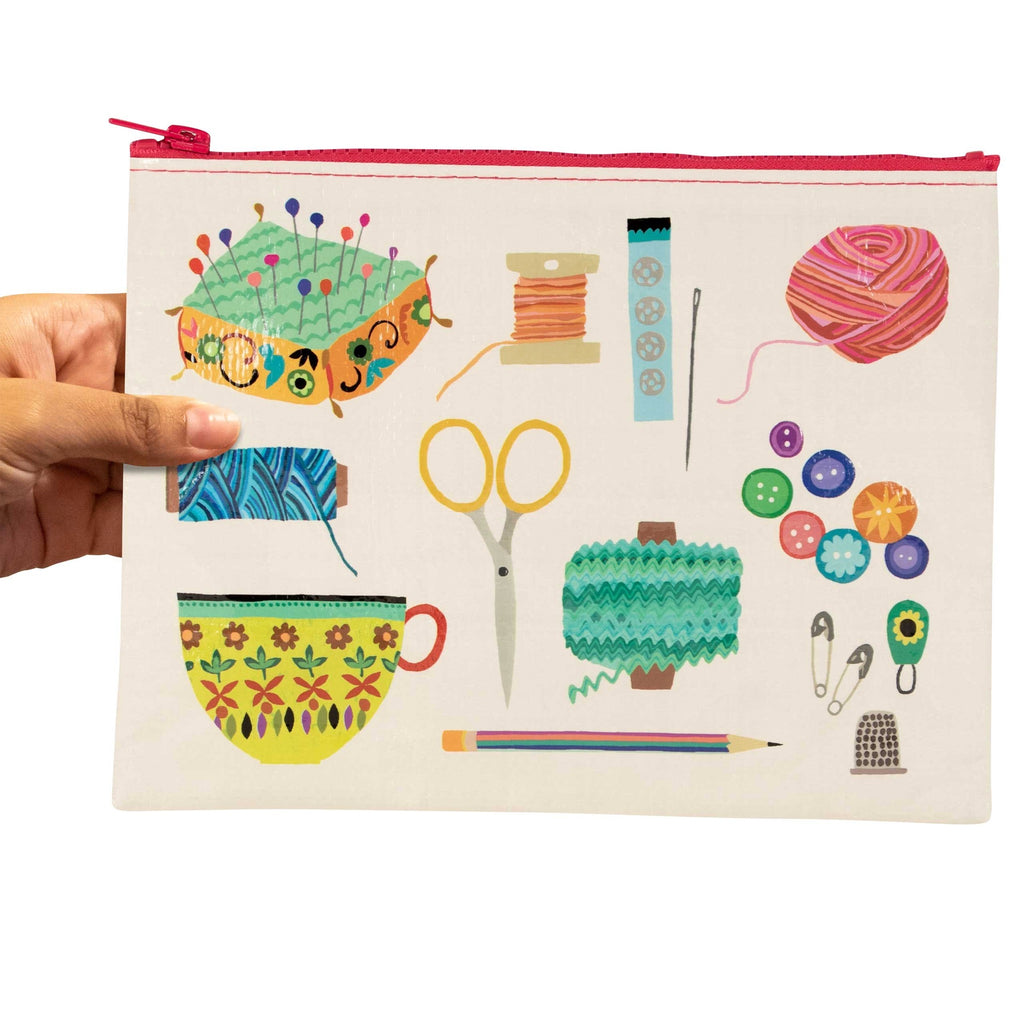 Sewing Kit Zipper Pouch being held
.