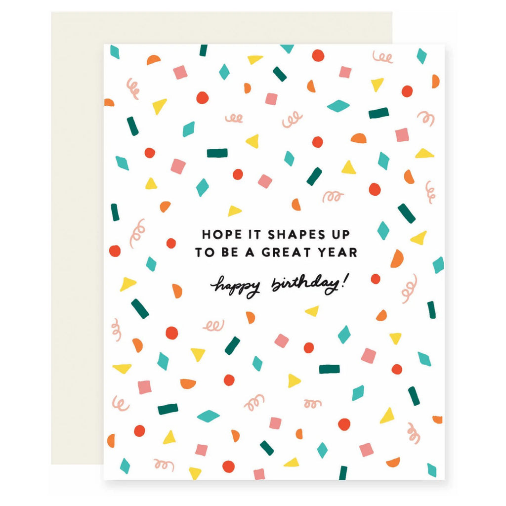 Shapes Up Birthday Card