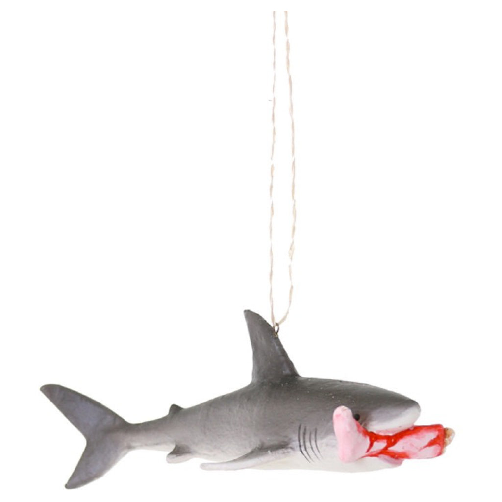 Shark With Leg Ornament
