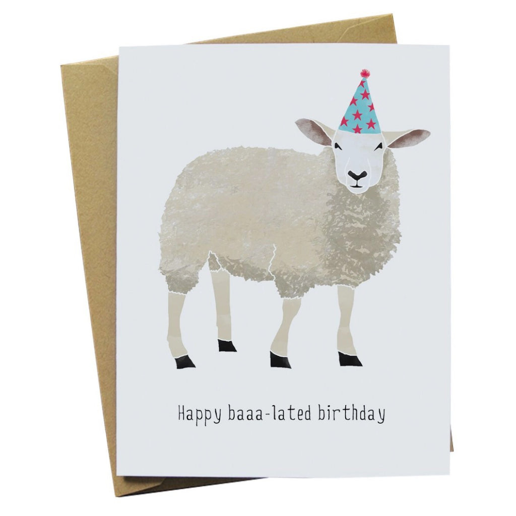 Sheep Baaa-lated Birthday Card