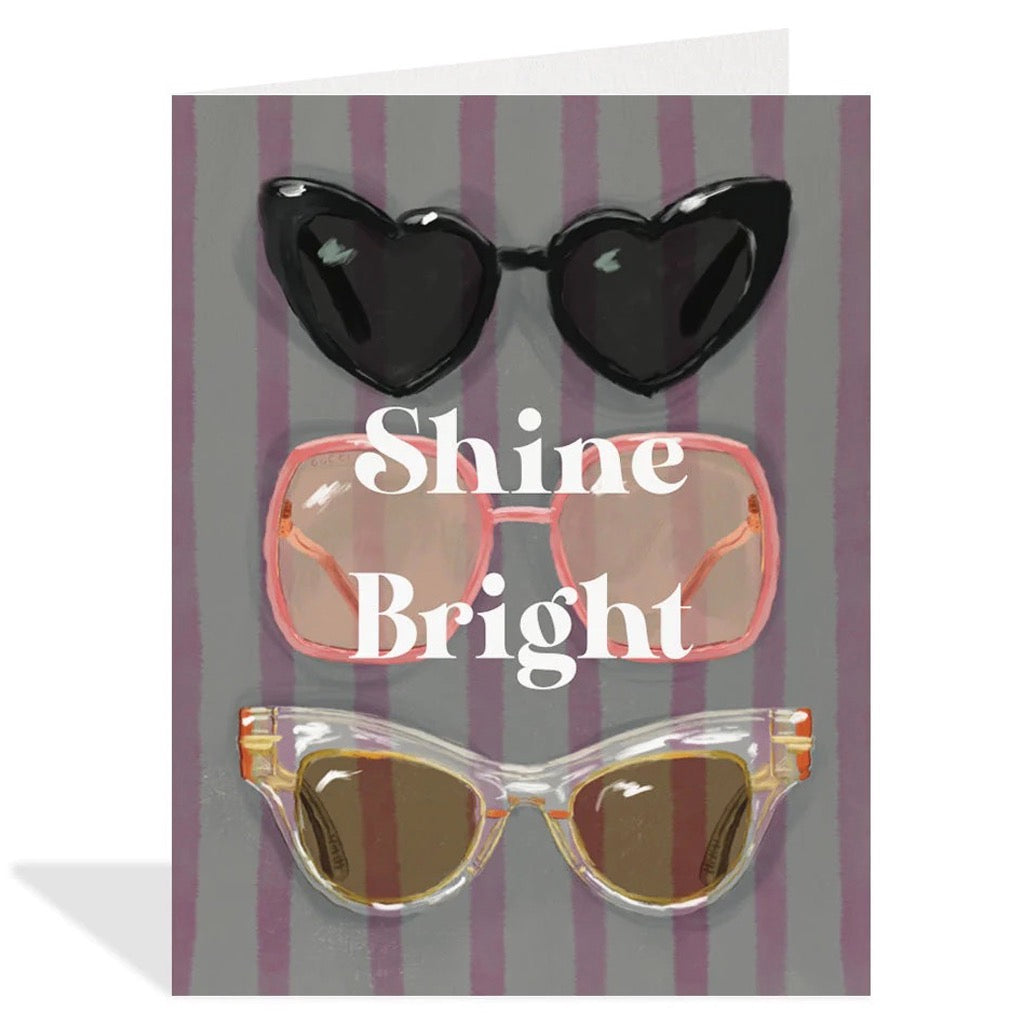 Shine Bright Glasses Card.