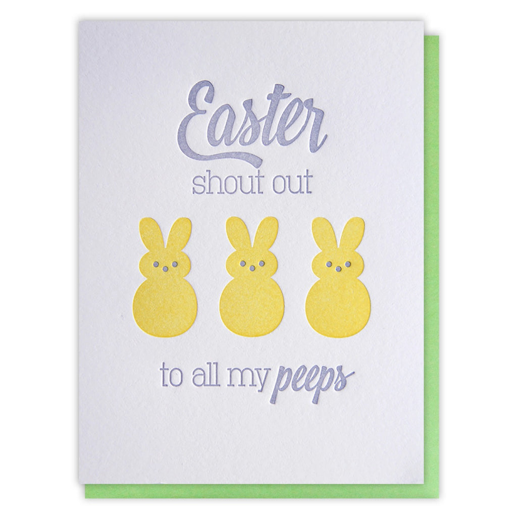 Shout Out To My Peeps Easter Card