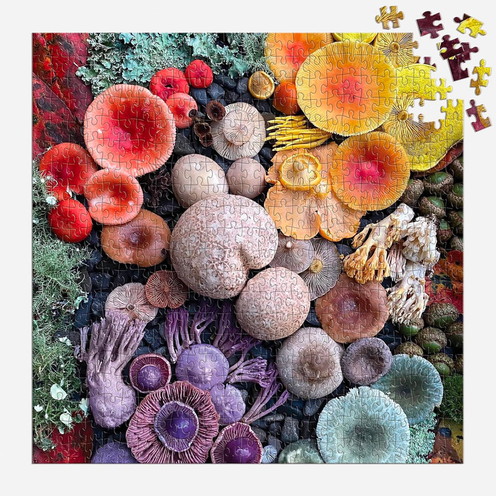Shrooms in Bloom 500 Piece Puzzle completed.