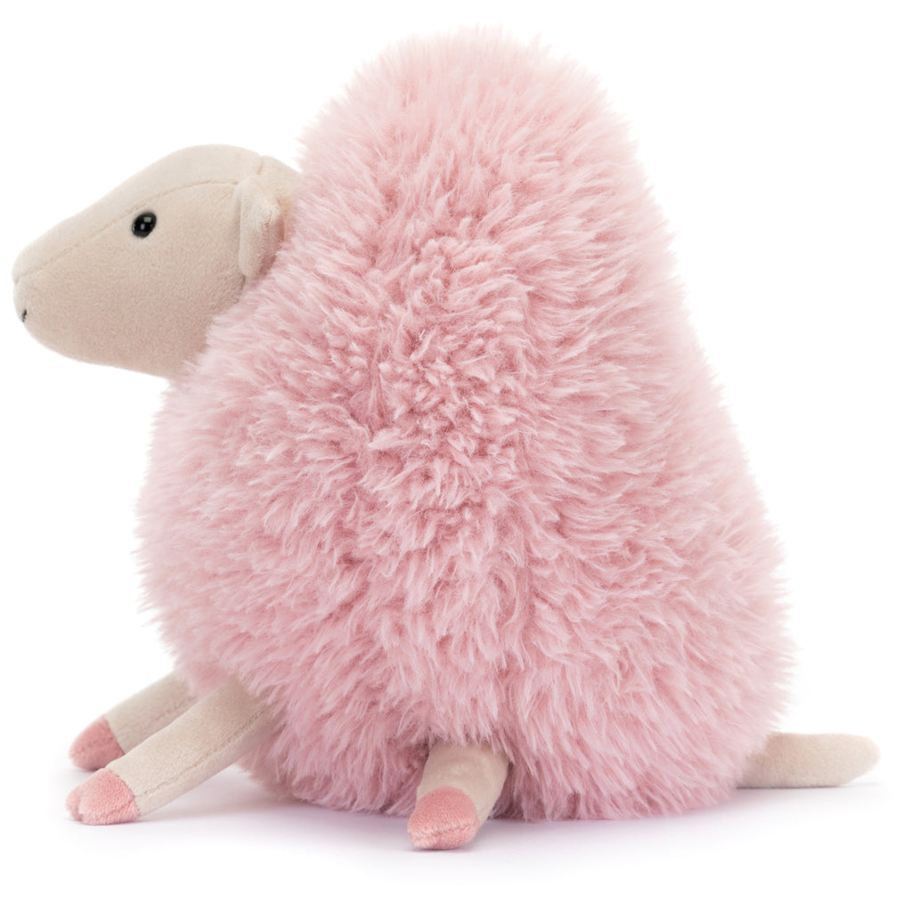 Side of Jellycat Aimee Sheep.