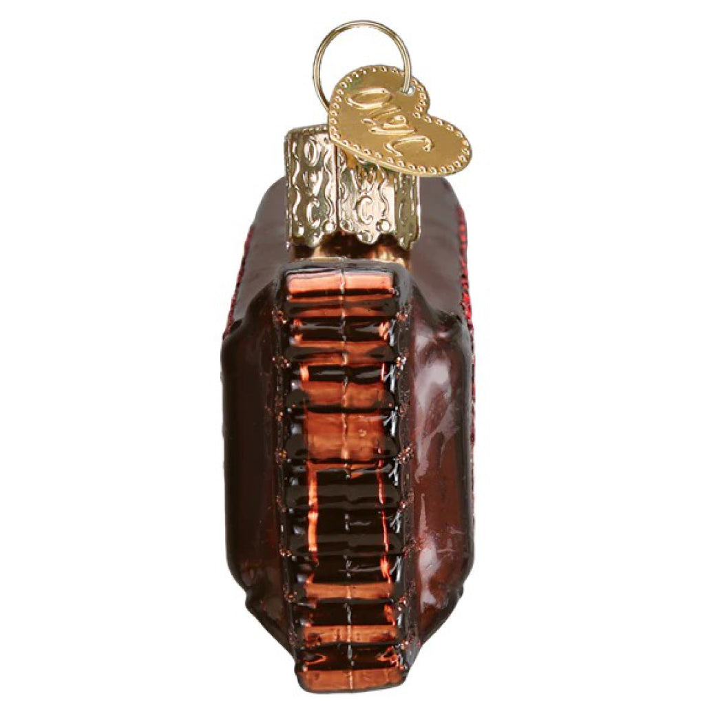 Side of Snickers Ornament.