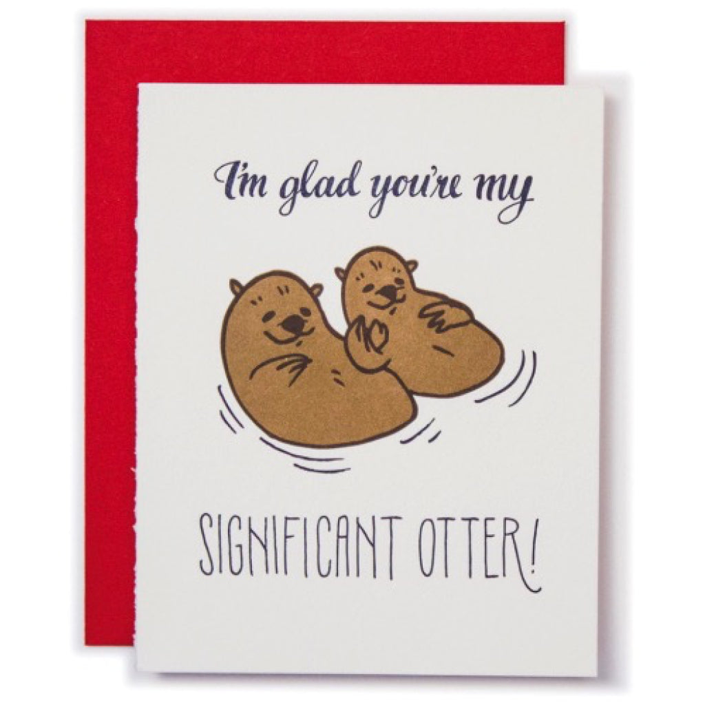 Significant Otter Card by Ladyfingers Letterpress - Outer Layer